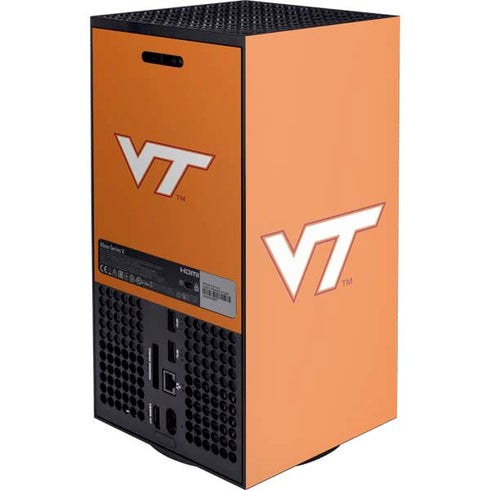 Virginia Tech University Orange XBox Series X Digital Edition Console Skin